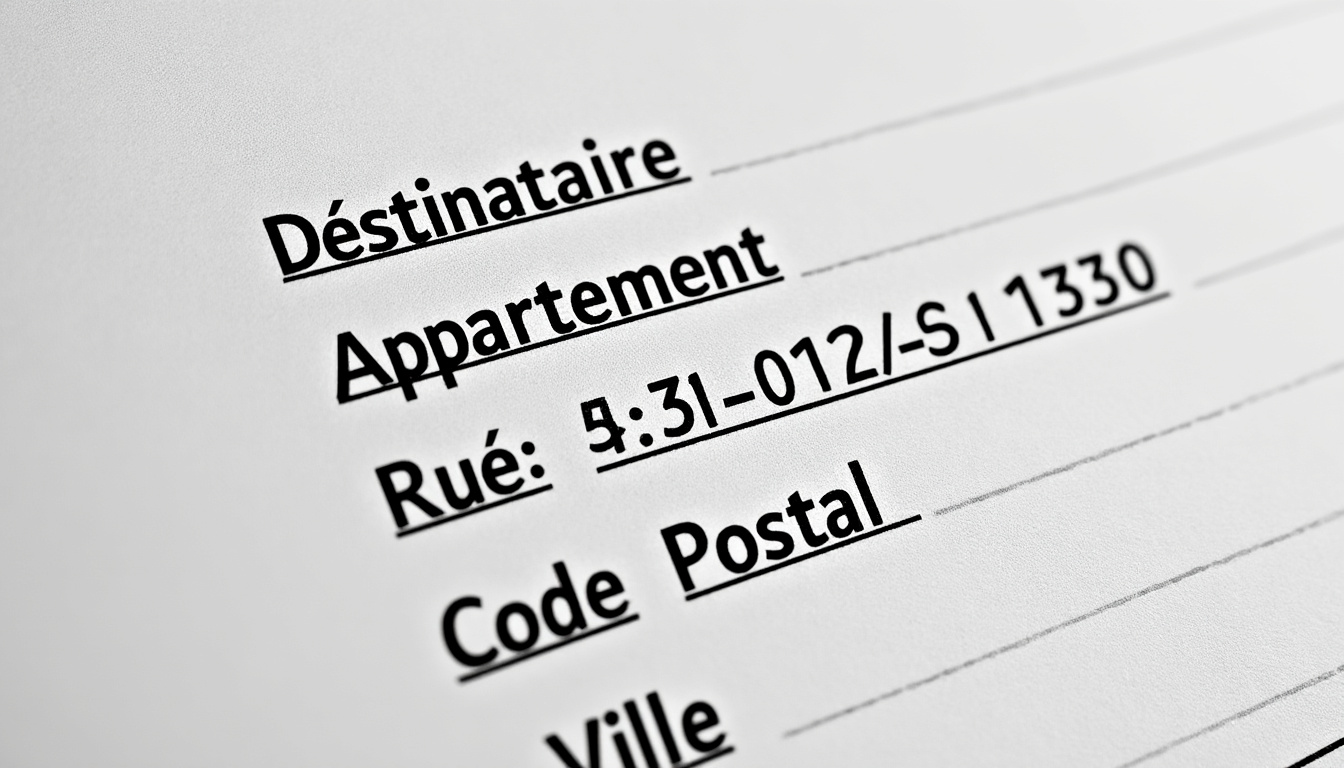 découvrez la liste complète des éléments obligatoires à inclure dans une adresse postale française pour assurer la bonne livraison de vos courriers et colis.